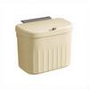 Compost Bin Kitchen Trash Can with Lid, Odor Control, Cream 8.5L White