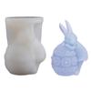 Plaster Aromatherapy Candle Molds 3D Candle Making Mold Egg Rabbit Gypsum Mold for Home Decor,Art Crafts Ornaments
