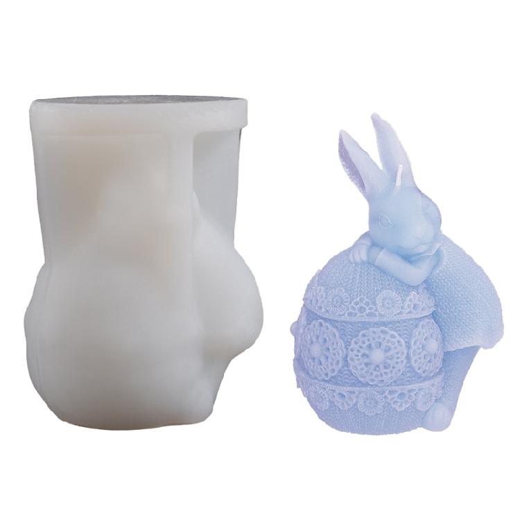 

Plaster Aromatherapy Candle Molds 3D Candle Making Mold Egg Rabbit Gypsum Mold for Home Decor,Art Crafts Ornaments