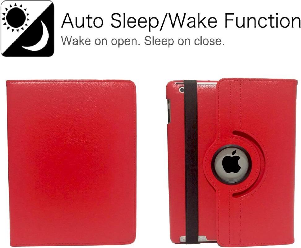 360 Ratating Case for iPad 2 iPad 3 iPad 4 2012 9.7"Tablet Cover iPad A1395 A1396 A1397 A1416 A1430 A1403 A1458 A1459 A1460 Case