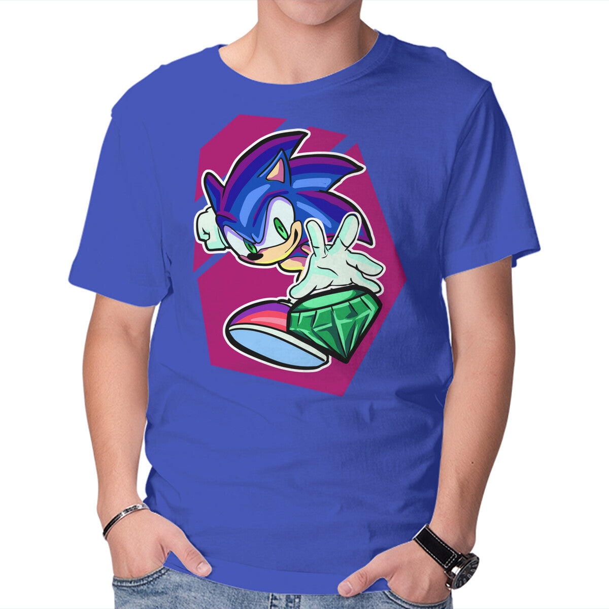 Unisex Crew Neck T-Shirt My Emerald Graphic Short Sleeve Casual Tee XL