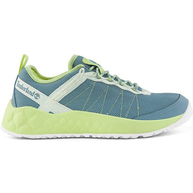 Timberland Solar Wave Low Lace Up Sneaker Teal Lime Green Women A2BM4W
