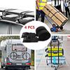 Tie Down Buckle Car Roof Rack Luggage 4PCS 9.8ft Black