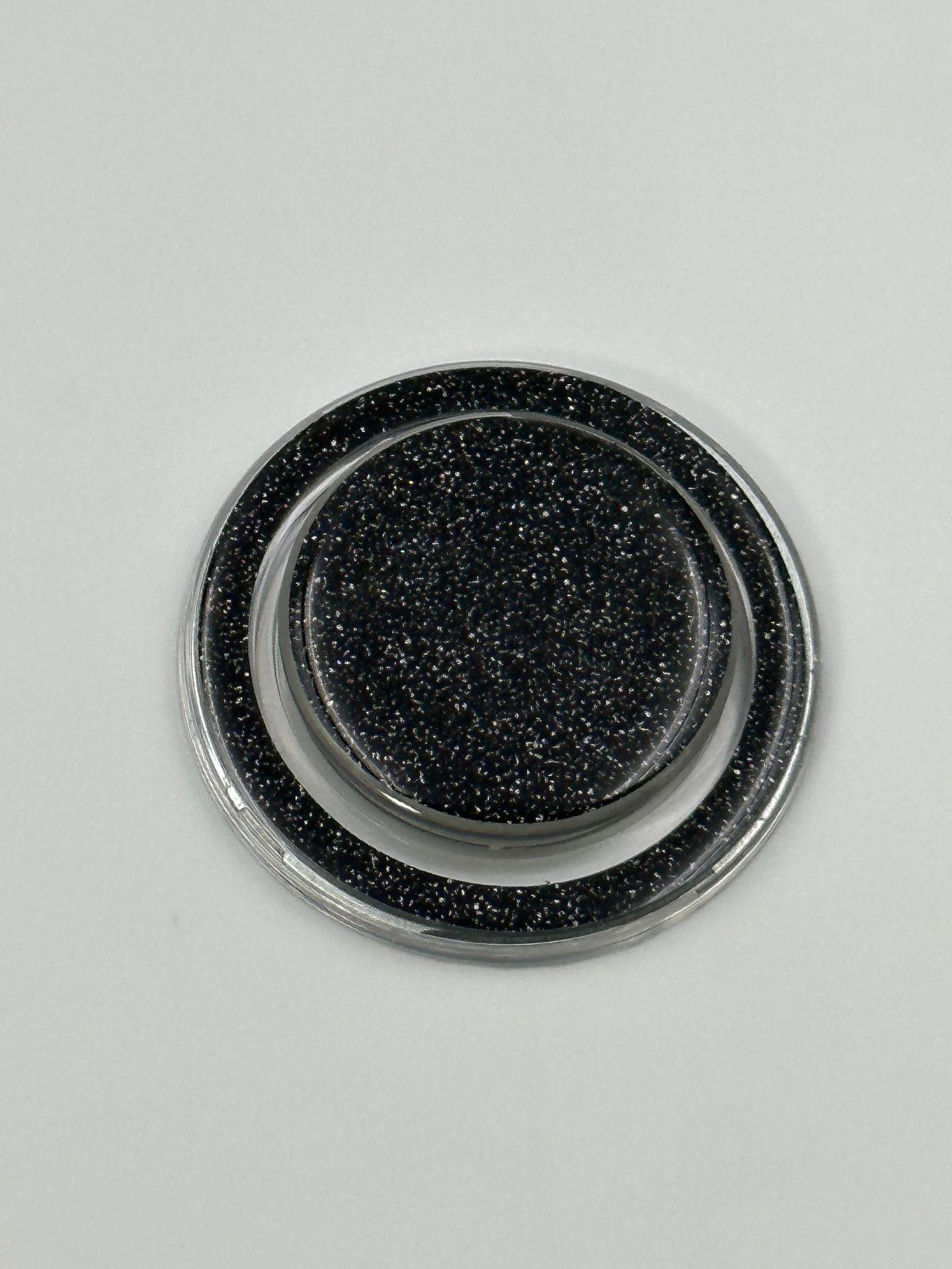 

Складной держатель для телефона с блестками и магнитным креплением, карман для Magsafe IPhone Mac Safe, расширяемая подставка для безымянного пальца чёрный