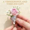 Bouquet Holder Lapel Pins Decorative Wedding Clothing Clips Cloth Flower Brooches for Wedding Party Birthday Commuting Sweater