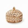 Crystal Trinket Box Ornate Decorative with Lid VintageStyled Lidded Vanity Organizer for Women,