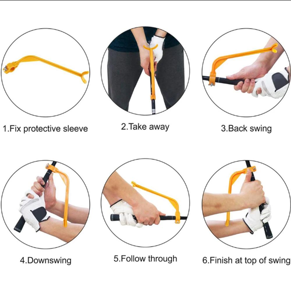 1Pcs Golf swing trainer Beginner Gesture Alignment Training aid Correct Practical Practice Guide Golf supplies