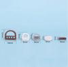 6M/lot D/I Type Siliconen Rubber Afdichtingsstrip Voor Deur / Raam Geluidsisolerende Strip Zelfklevende Tape