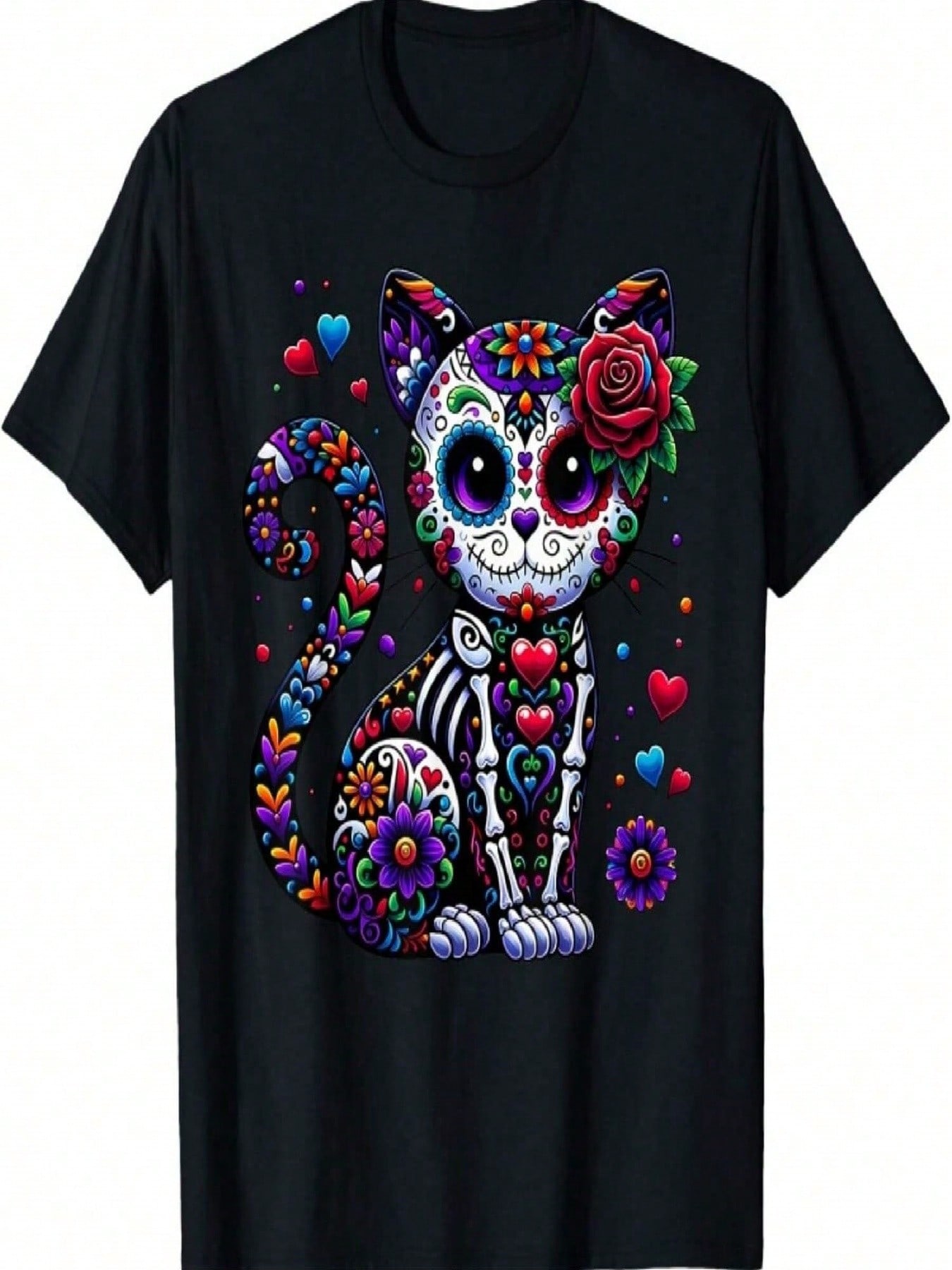 Dia De Los Muertos Cinco De Mayo Sugar Skull unisex Wounisex T-Shirt S