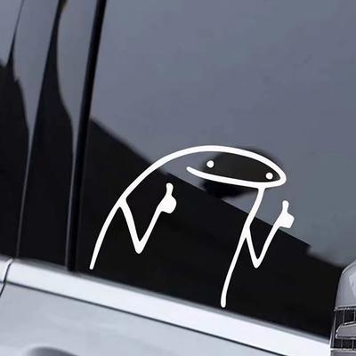 Naklejka samochodowa Stick Man Thumbs Up Meme Series Automotive Die-Cut Vinyl Sticker