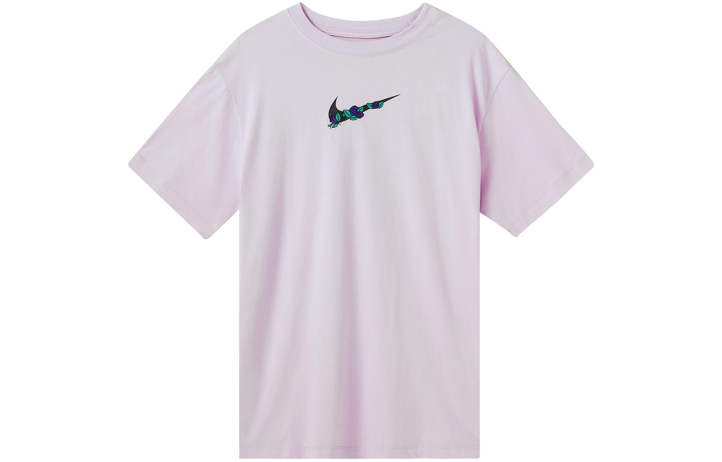 

Nike Drop Shoulder Sleeve T Shirt Women s Pink Purple DN5887-530 XL
