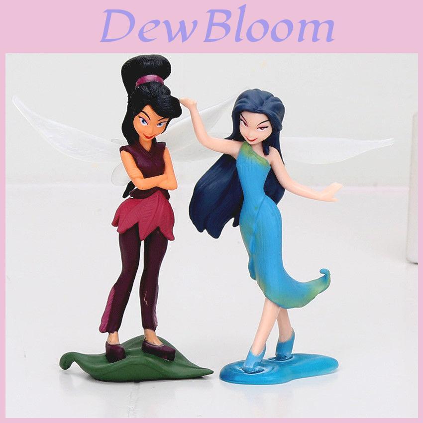 Charming 7 Pcs Tinkerbell Tinker Bell Fairy Action Figures For Kids With Stands
