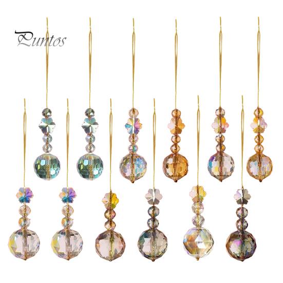 

12 шт. хрустальные стеклянные елочные шары, украшения, переливающиеся, подвесные украшения для елки, мини-призма, шары, декор для вечеринки, свадьбы, домашнего декора 12pcs