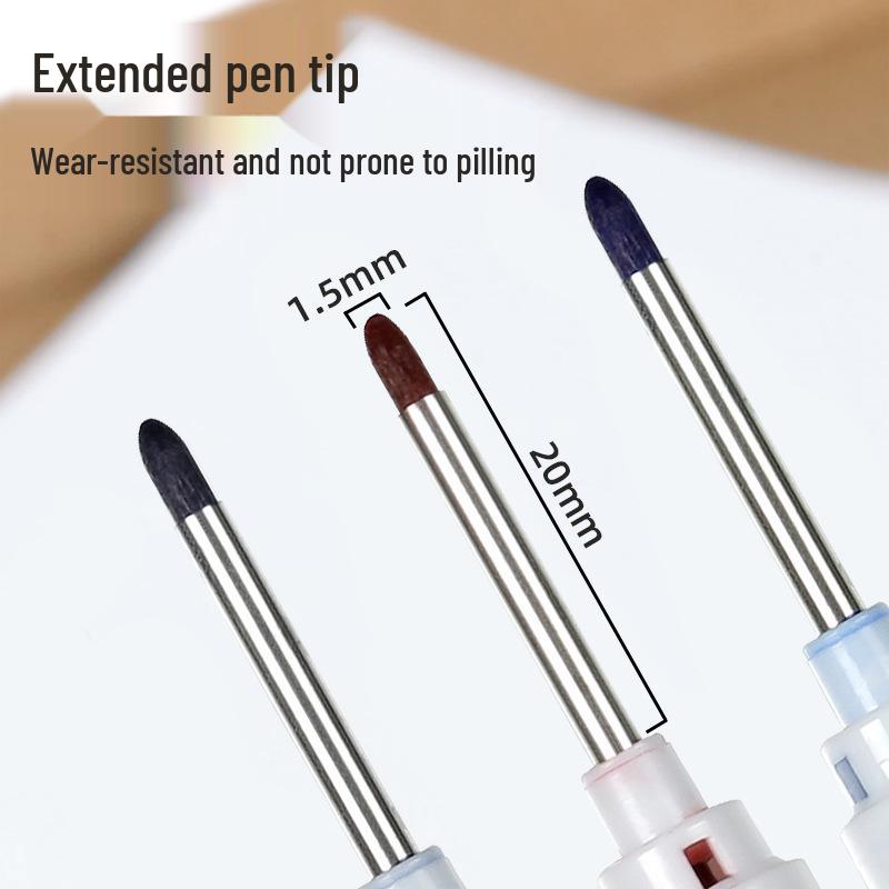 Aowa Long-Tip Deep Hole Black Marker - Oil-Based & Waterproof for Woodworking & Ceramics