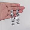 Victoria Gesture Star, Moon, and Sun Charm Earrings