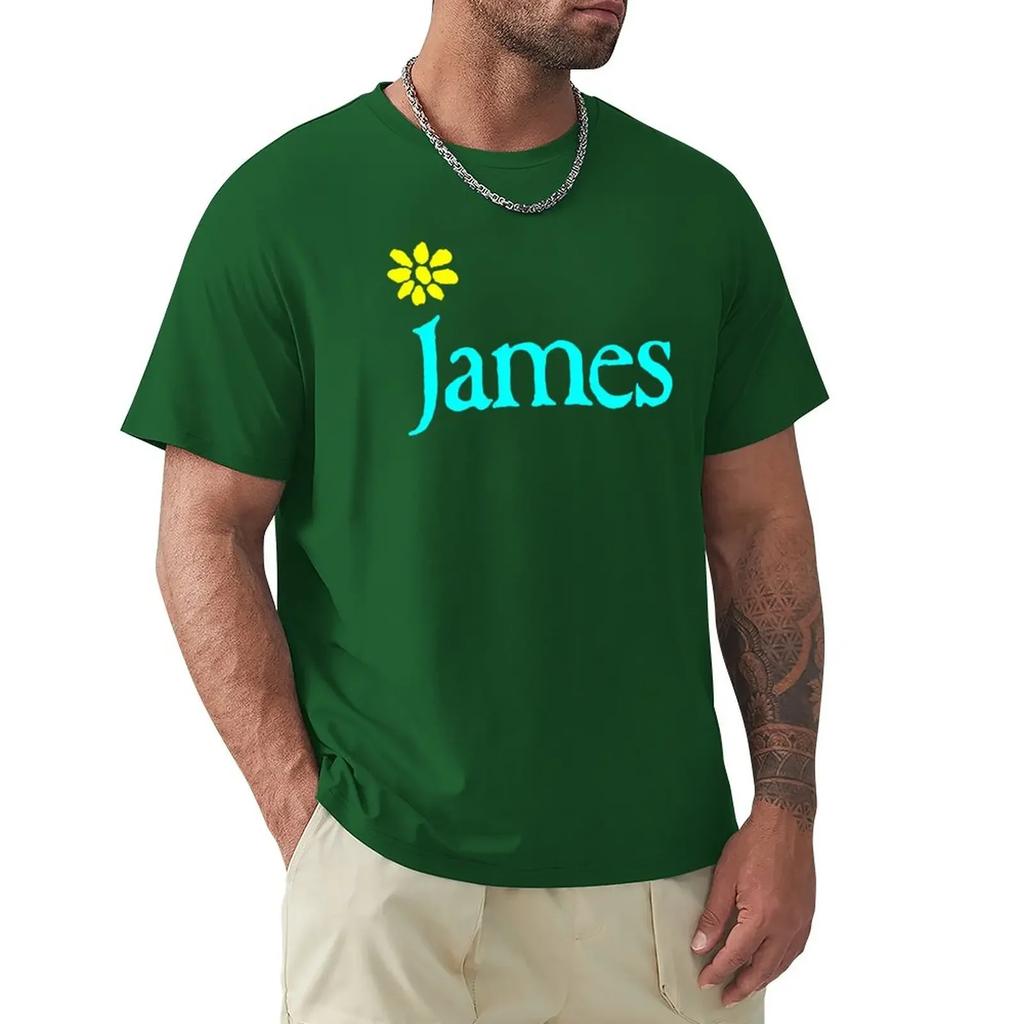 James Band T-shirt street wear anime Unisexs långa t-shirts
