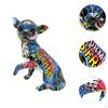 Animal Figurine Chihuahua Pup Ornament Decor Souvenirs Gifts Desktop Graffiti Dog Sculpture