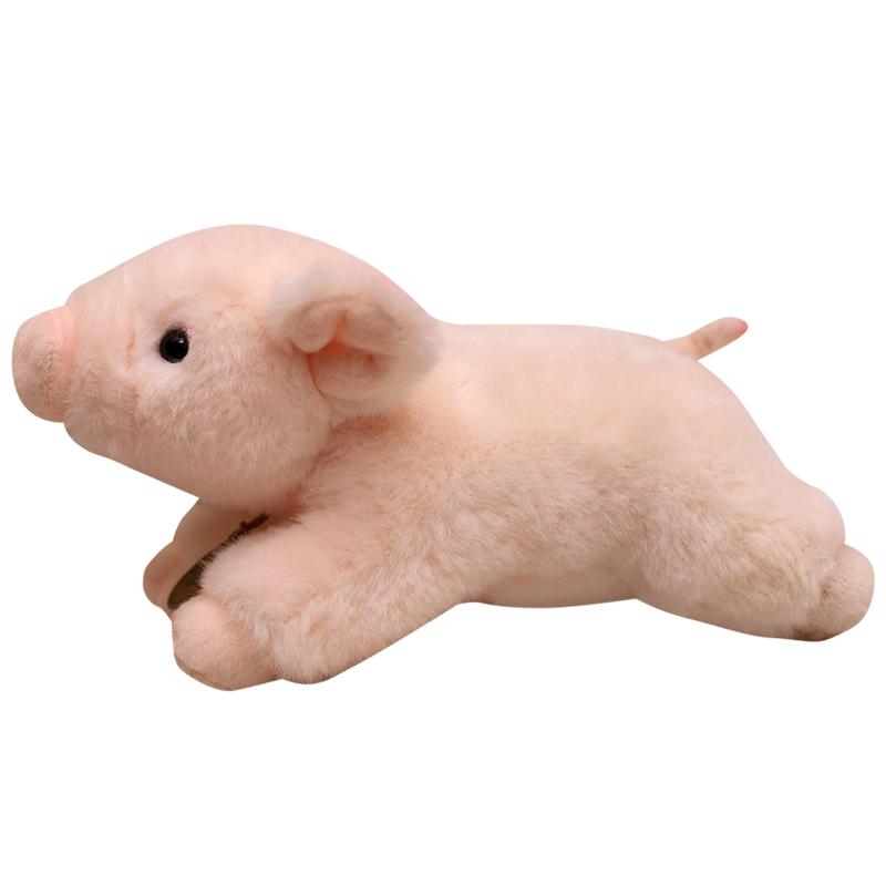 Lifelike Pig Plush Toy Soft Stuffed Animal Simulation Piggy Doll Cute Birthday Gift for Girls And Boys
