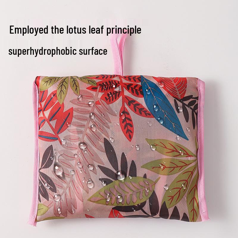 Cute Large Foldable Carton Shopping Bag - Eco-Friendly, Portable Grocery & Vegetable Tote with Large Capacity
