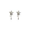 Lava star stud earrings New trendy personality temperament earrings Niche design senior cold wind earrings