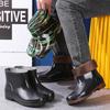 Fashion Men's Low-top Short Tube Thickened Non-slip Waterproof Rain Shoes Solid Color Water Shoes Professional Labor Insurance Shoes