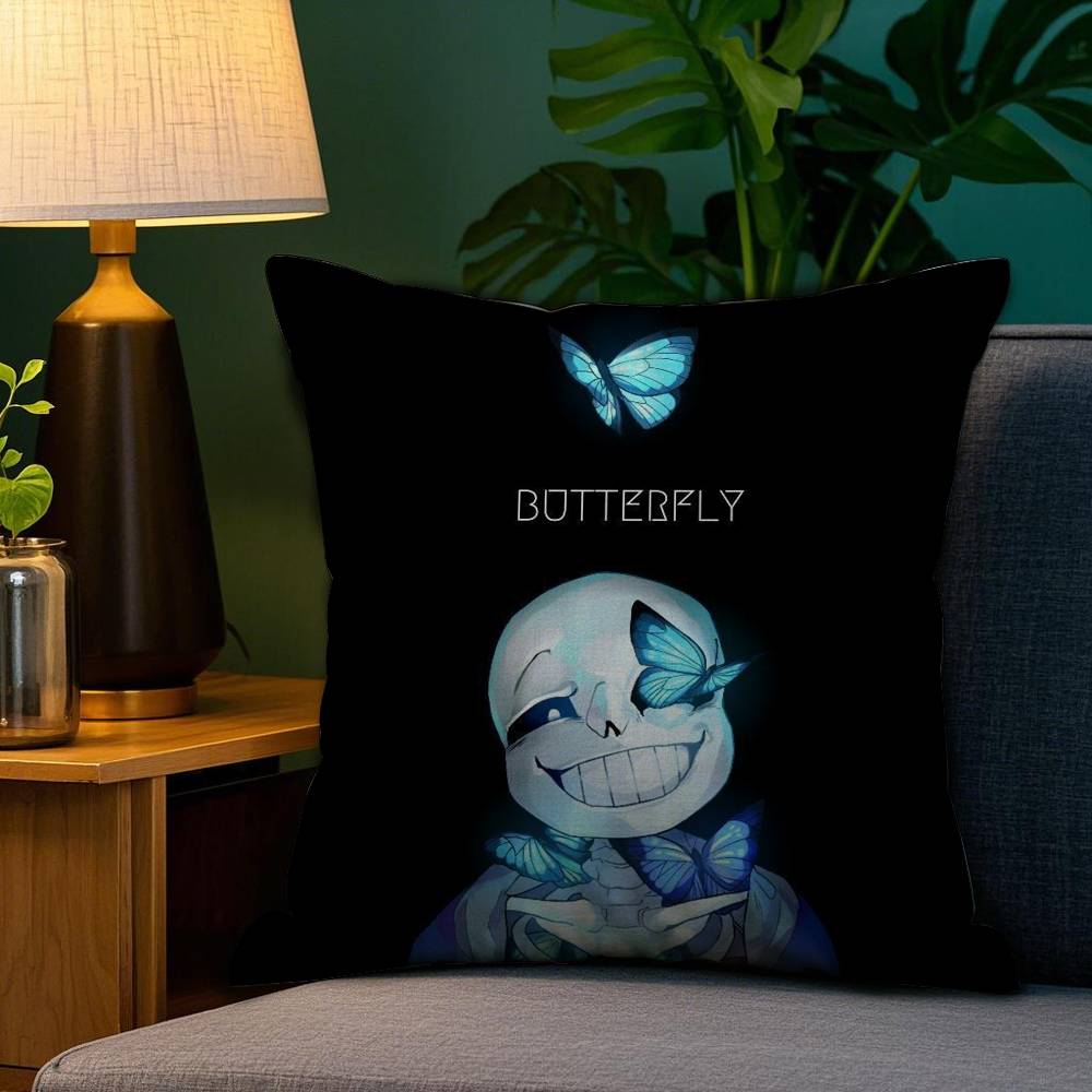 Игра U-Undertale Наволочка Плюшевая Ткань Мягкая Двусторонняя Печать Чехол для Подушки Дивана Наволочки 12x12Inch