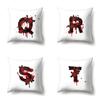 Halloween Polyester Kissenbezug Rose Kopfteil Auto Taille 26 Englische Buchstaben Gedruckter Kissenbezug