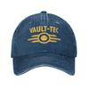 2025 Vaults Tec Washed Baseball Cap Logo Stylish Sun Trucker Hat Summer Men Women Tennis Skate Cap Casual and Versatile