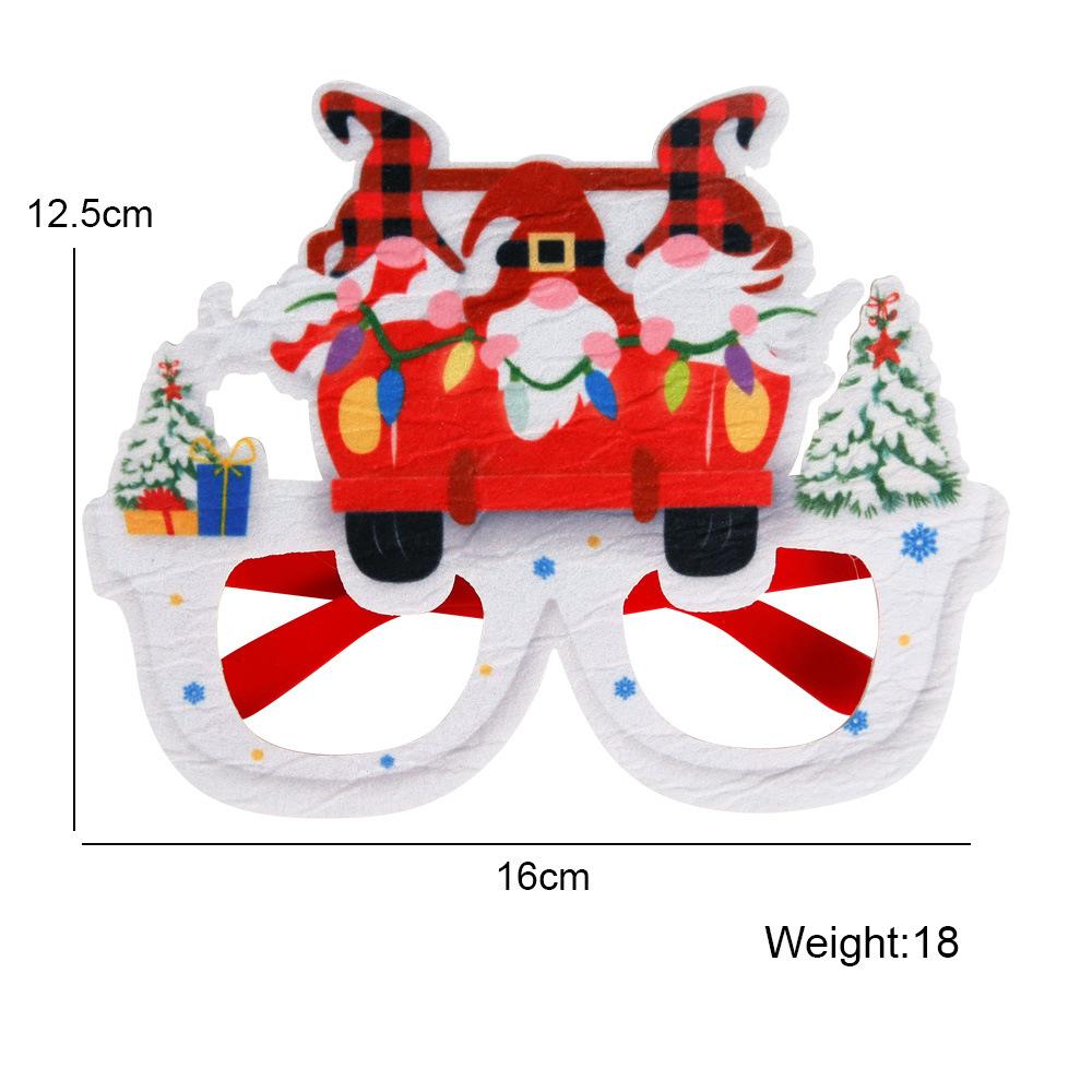2023 Santa Snowman Glasses Christmas Decorations Christmas Glasses Frame Adult Kids Gift Christmas Xmas Decor New Year Noel
