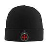 Knights Templar  Beanie Hats  Bonnet Hats Men Women Y2K Cool Kpop Knitting Hat Spring Printed Elastic Caps