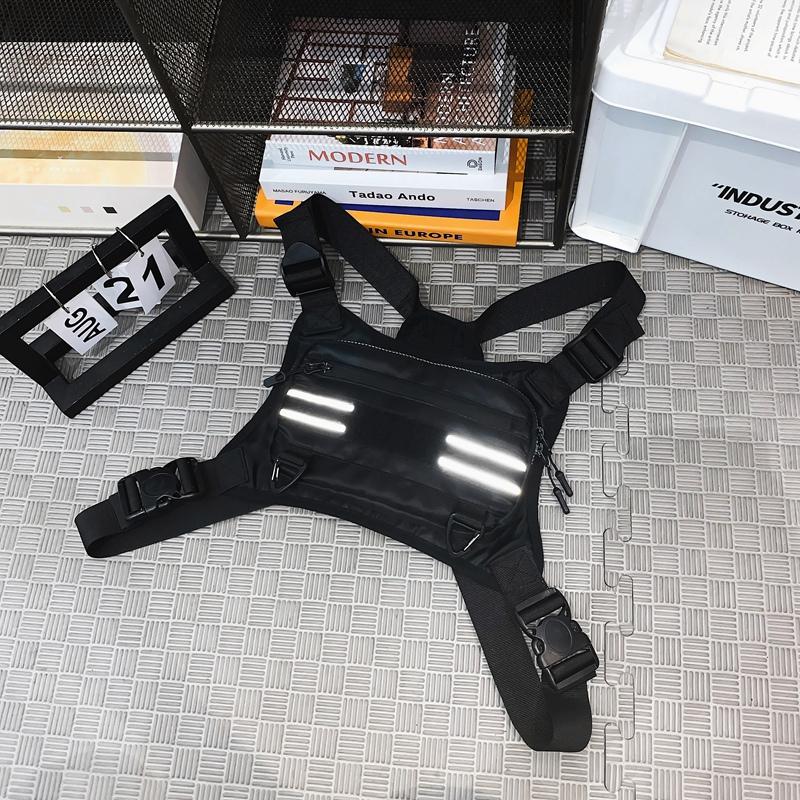 

Мужской и женский жилет для бега, спортивная водонепроницаемая сумка для мобильного телефона, нагрудная сумка, вместительная тактическая сумка для велосипедного бега через плечо