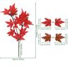 2PCS Fabric Artificial Maple Leaf Fallen Style Maple Leaf Bouquet  for Wedding Decor