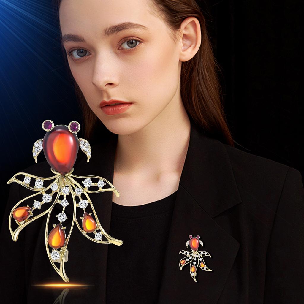 Senior Brooches Flower Leaf Brooch Pins for Women Suit Pendant  Fashion Brooches Jewelry