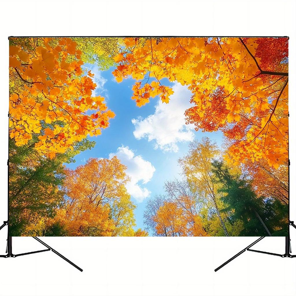 One item 2D party background autumn decoration background flag autumn leaves wind party decoration.PMJ