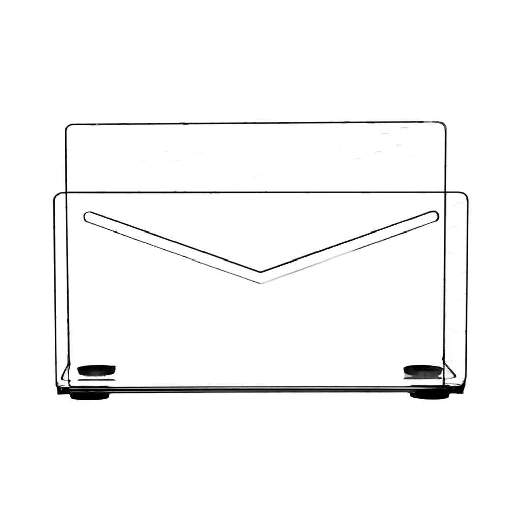 Acrylic Envelope Holder Clear Mail Postcard Organizer Rack Versatile Document Storage Countertop Magazine Shelf