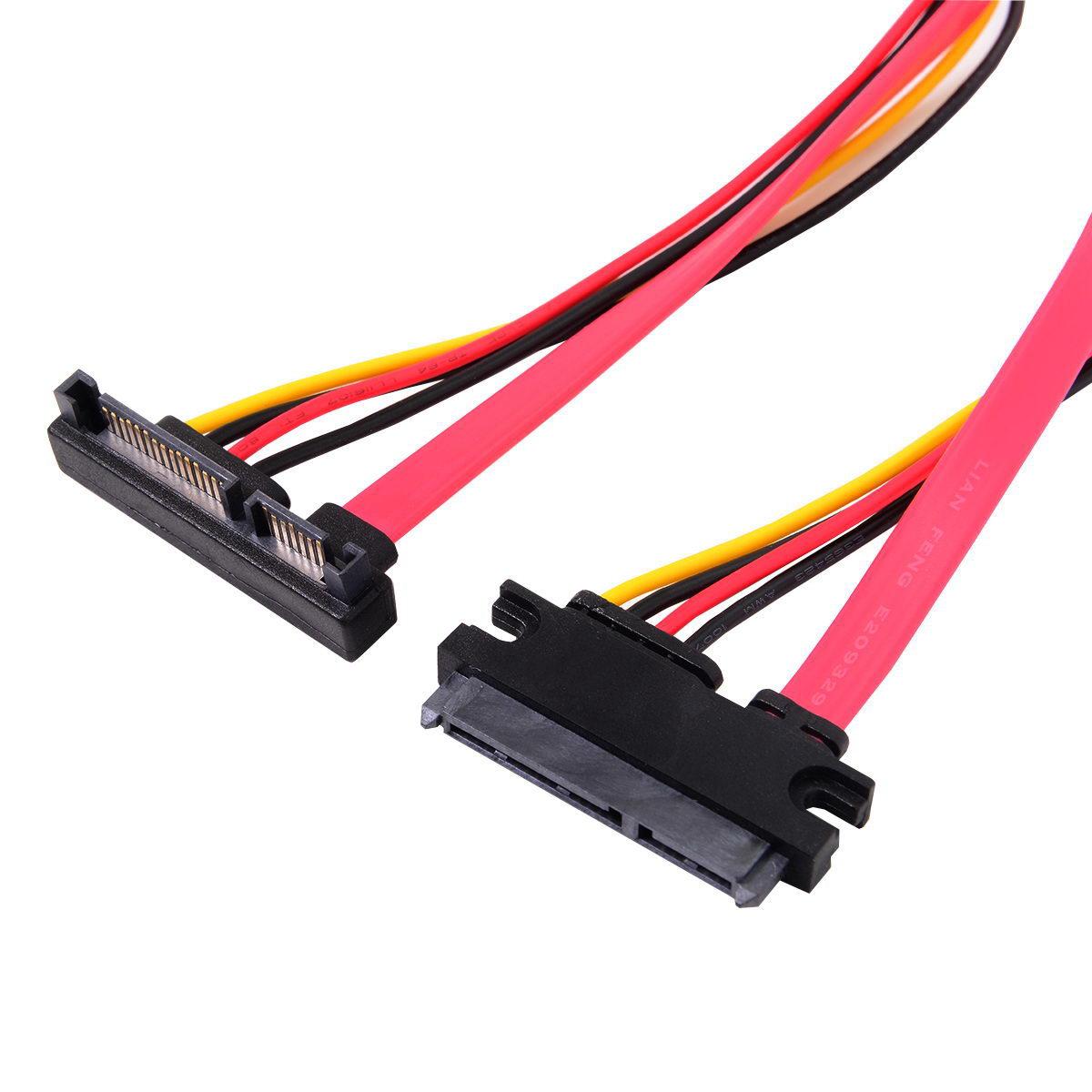 

30cm SATA III 3.0 7+15 22 Pin SATA Male to Female Data Power Extension Cable As Shown A