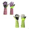 2 Pack Long Sleeve Gardening Gloves for Outdoor Work And Landscaping