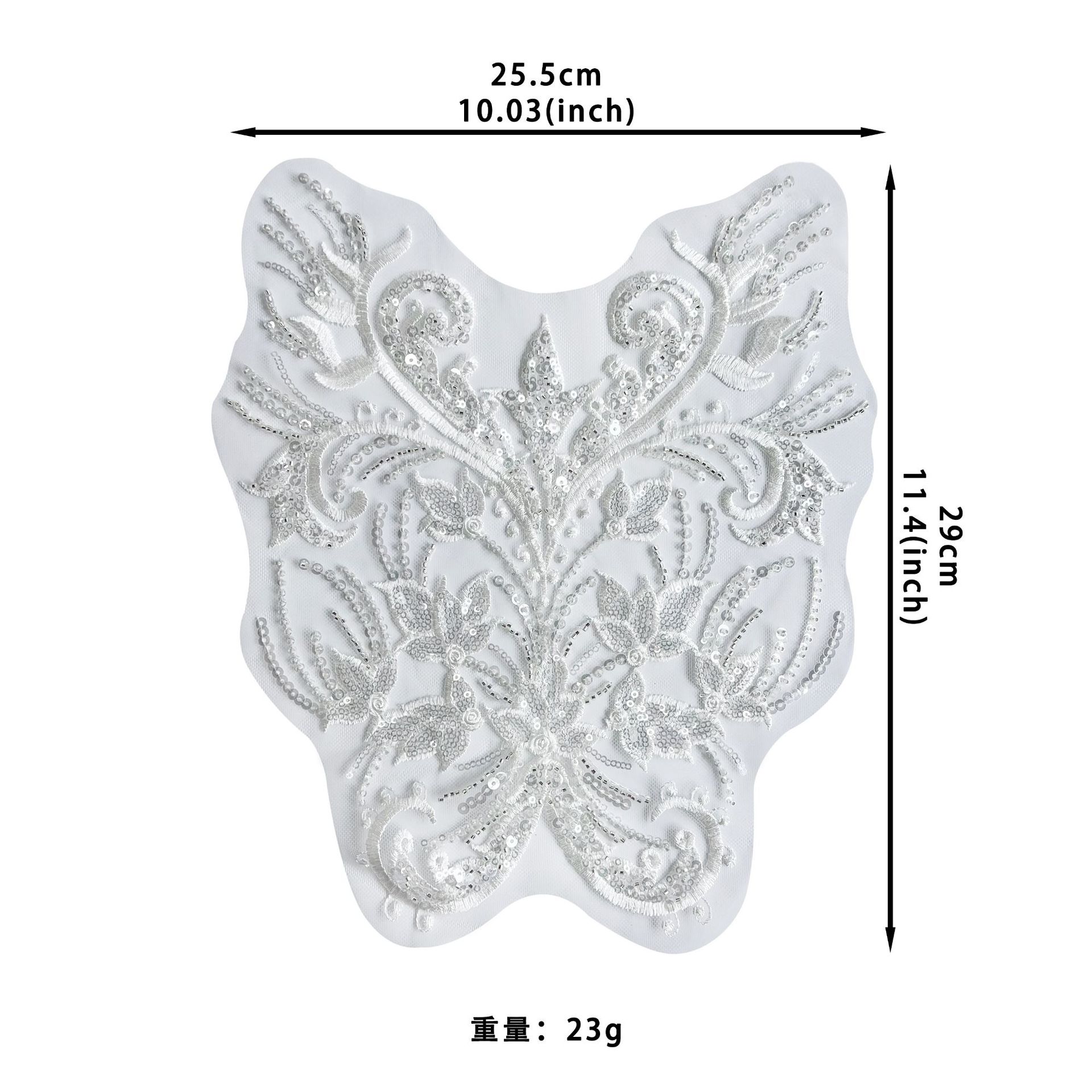 

Тяжелая промышленность Серебряная вышивка бисером Пайетки Бабочка Тканевая наклейка Сетка Ажурная Одежда Украшение Свадебного платья Тканевая наклейка на передний воротник H8075