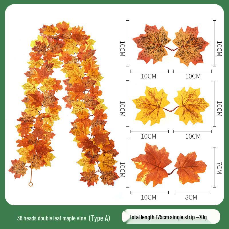 Skladem Podzimní a Halloweenská dekorace z javorových listů pro Vánoce a Den díkůvzdání