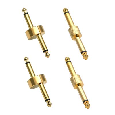 YANYULI Pedal Plugs 4pcs Z/I 6.35mm Straight