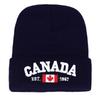 Autumn Winter Knitted Hats for Men Women Canada Letter Embroidery Cotton Caps Autumn Hat Casual Boy Cap Men Hats