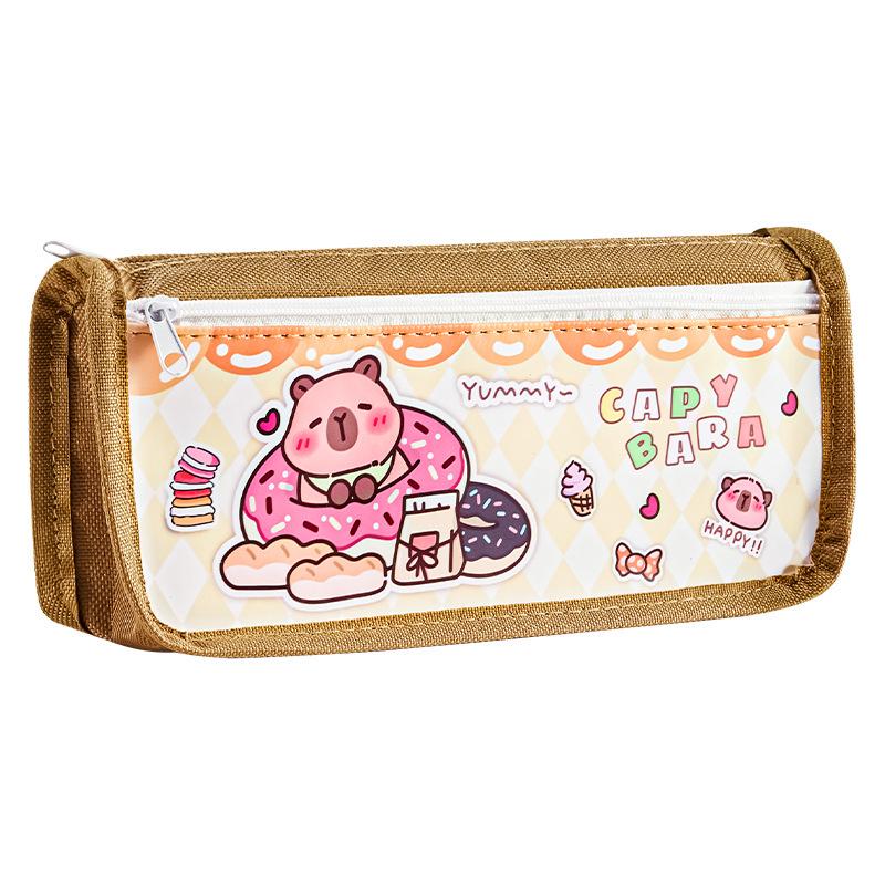 Capybara Large-Capacity Pencil Case for Girls – Cute, High-Value Design for Primary and Junior High Students