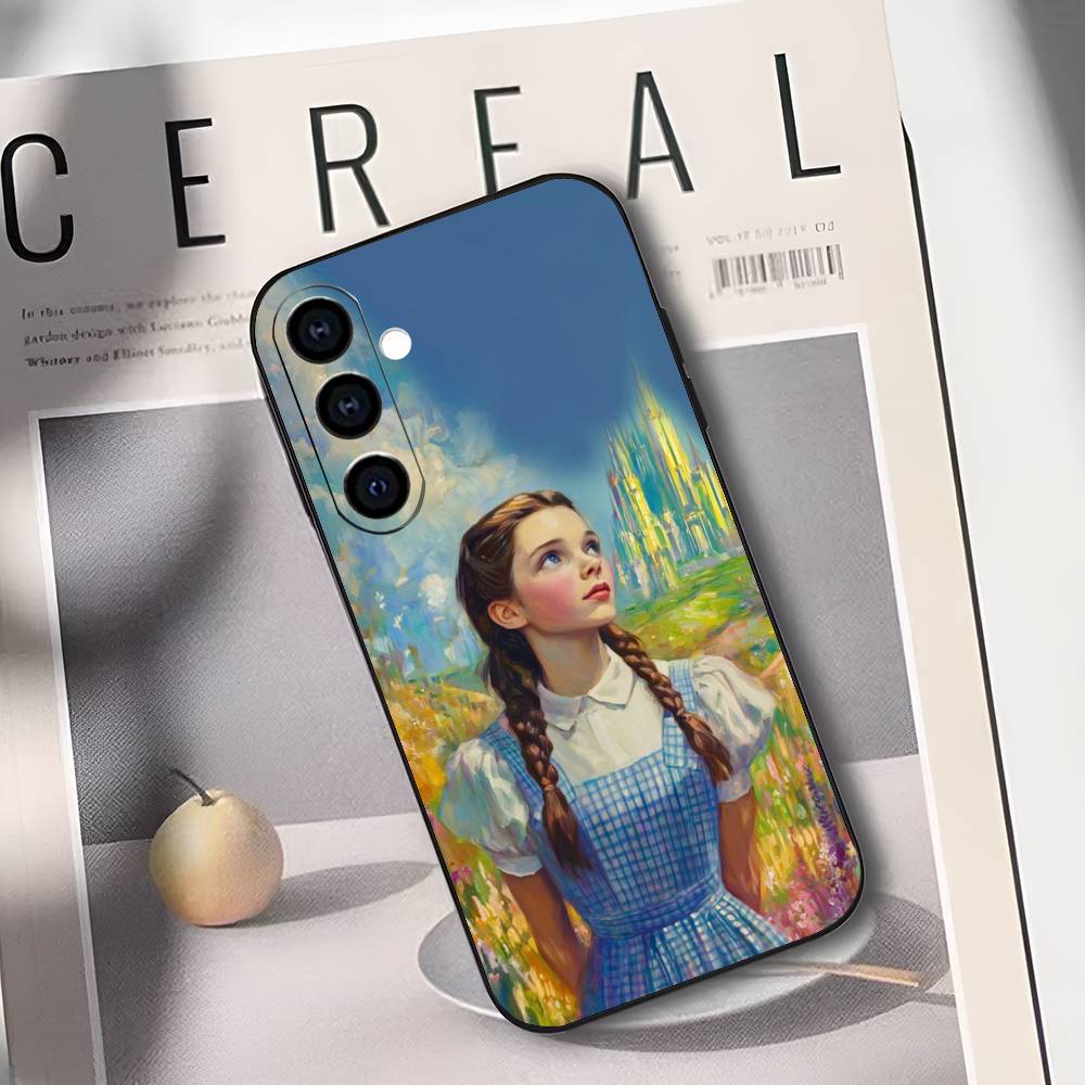 Soft Silicone Black Phone Case W-Wizard of O-OZ Great And Terrible Design for Samsung Galaxy A73/A72/A71/A70/A53/A52/A51 Series