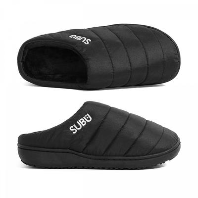 Subu Fleece Padded Slipper Black Permanent F Line  Sb 13 
