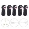 5pcs Cuticle Scissors Cover Protector Cat   Shape Silicone Cuticle Trimmer Protective Sleeve for Nail and Toenails