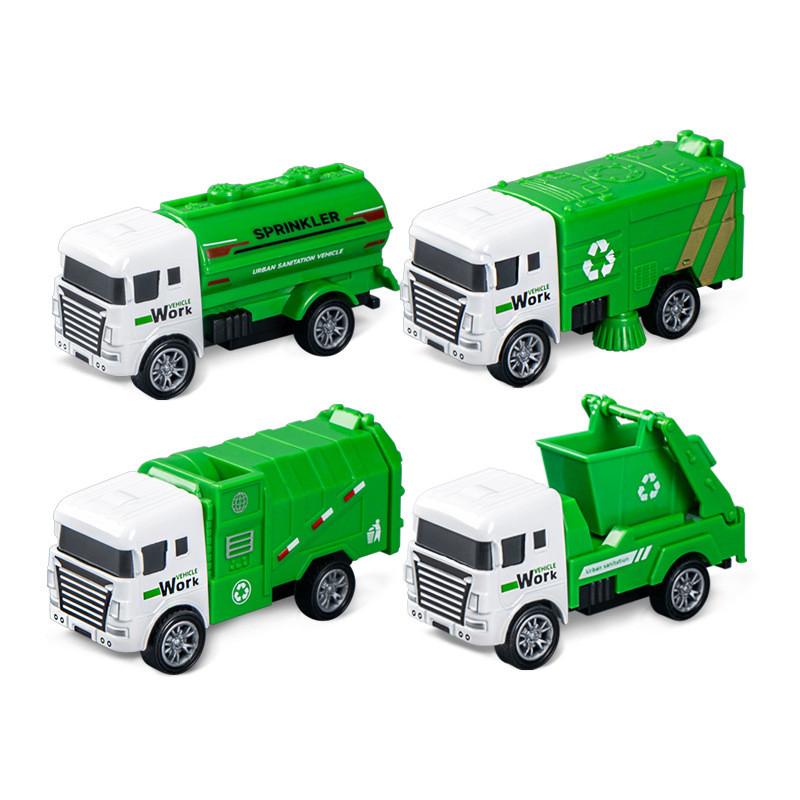 Children Toys Force Alloy Firetruck Inertia Drive Interactive Play Festival Gift