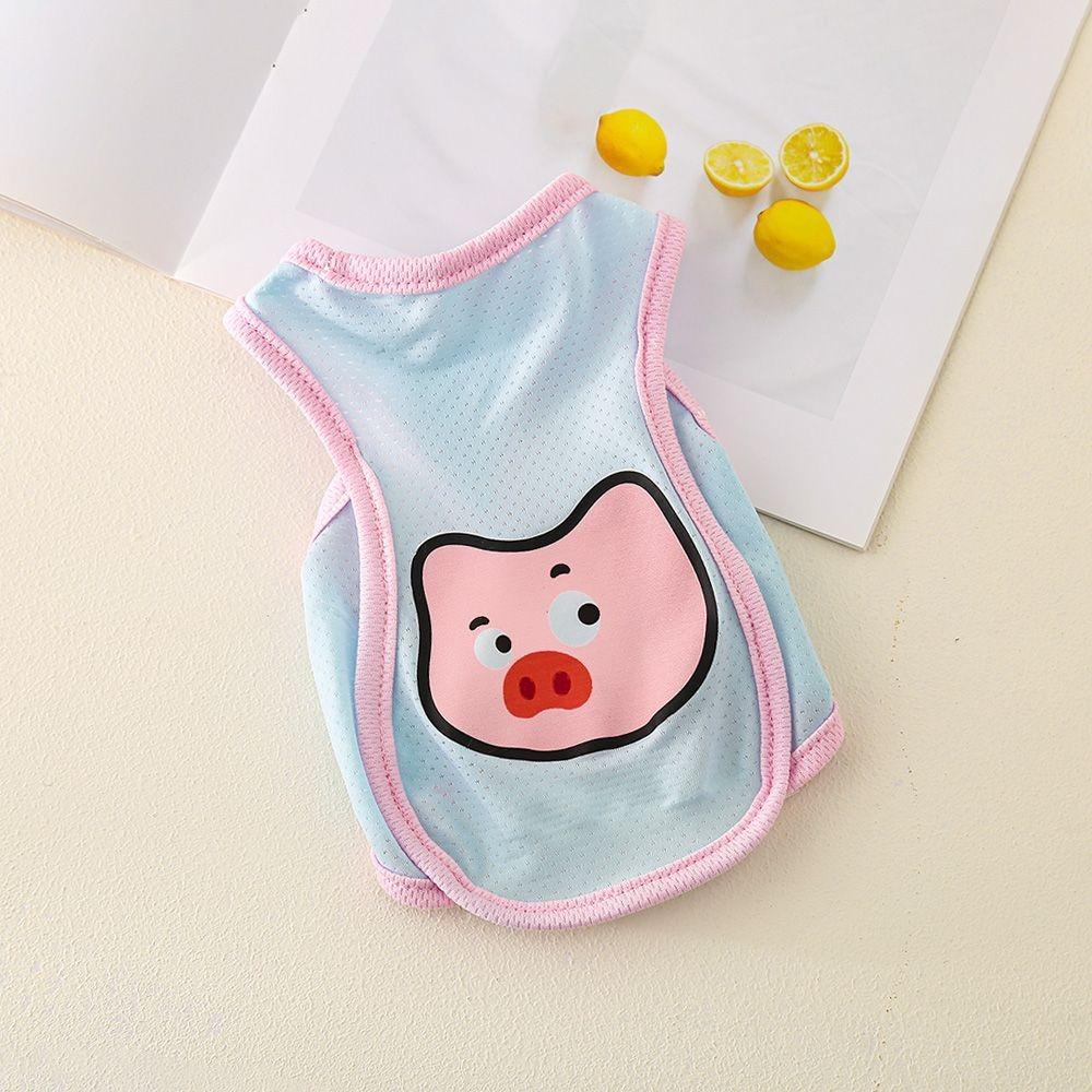 

Breathable Dog Summer Clothes Thin Pet Ice Silk Vest Comfortable Pet Tank Top for Cats and Dogs M синій
