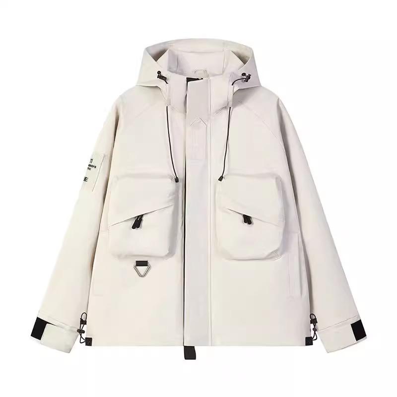 Functional Wind Tooling Jacket Men's Windproof and Waterproof Mountaineering Suit Women's Outdoor Hiking Jacket