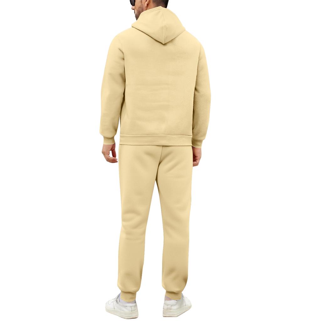 Men's Two-piece Hoodie Sweatshirt And Jogging Pants Tracksuit