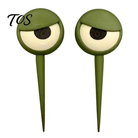 Unique Potted Plant Ornaments 1 Pair Planter Insert Big Eyes, 3D Printed Eye Decorations, Flower Pot Soil Inserts Stakes, Funny Eyes for Indoor